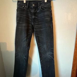 American Eagle slim straight black jeans